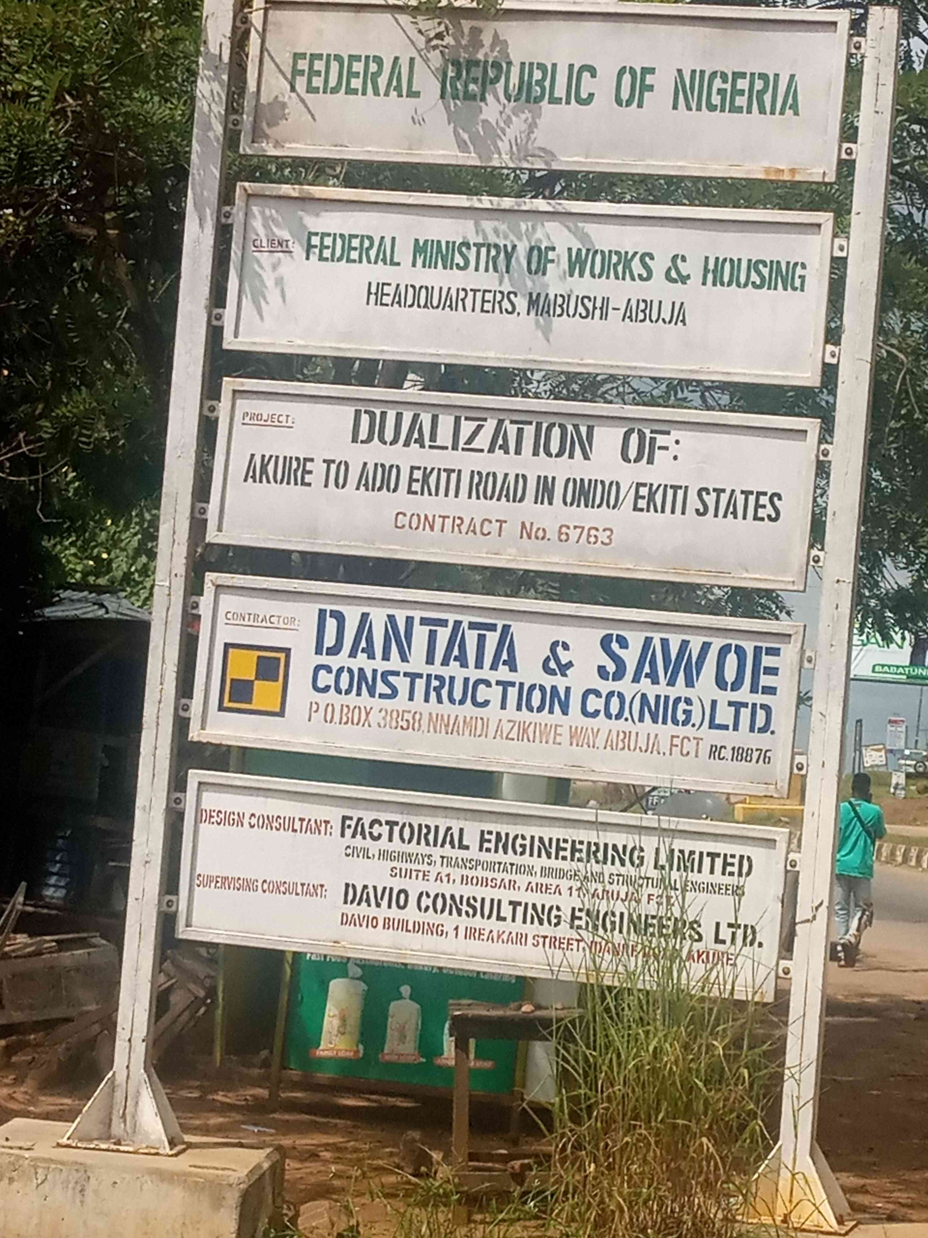 Emergency Repairs Of Minna-Zungeru Section Along Minna-Tegina Road In Niger State C/No.6680