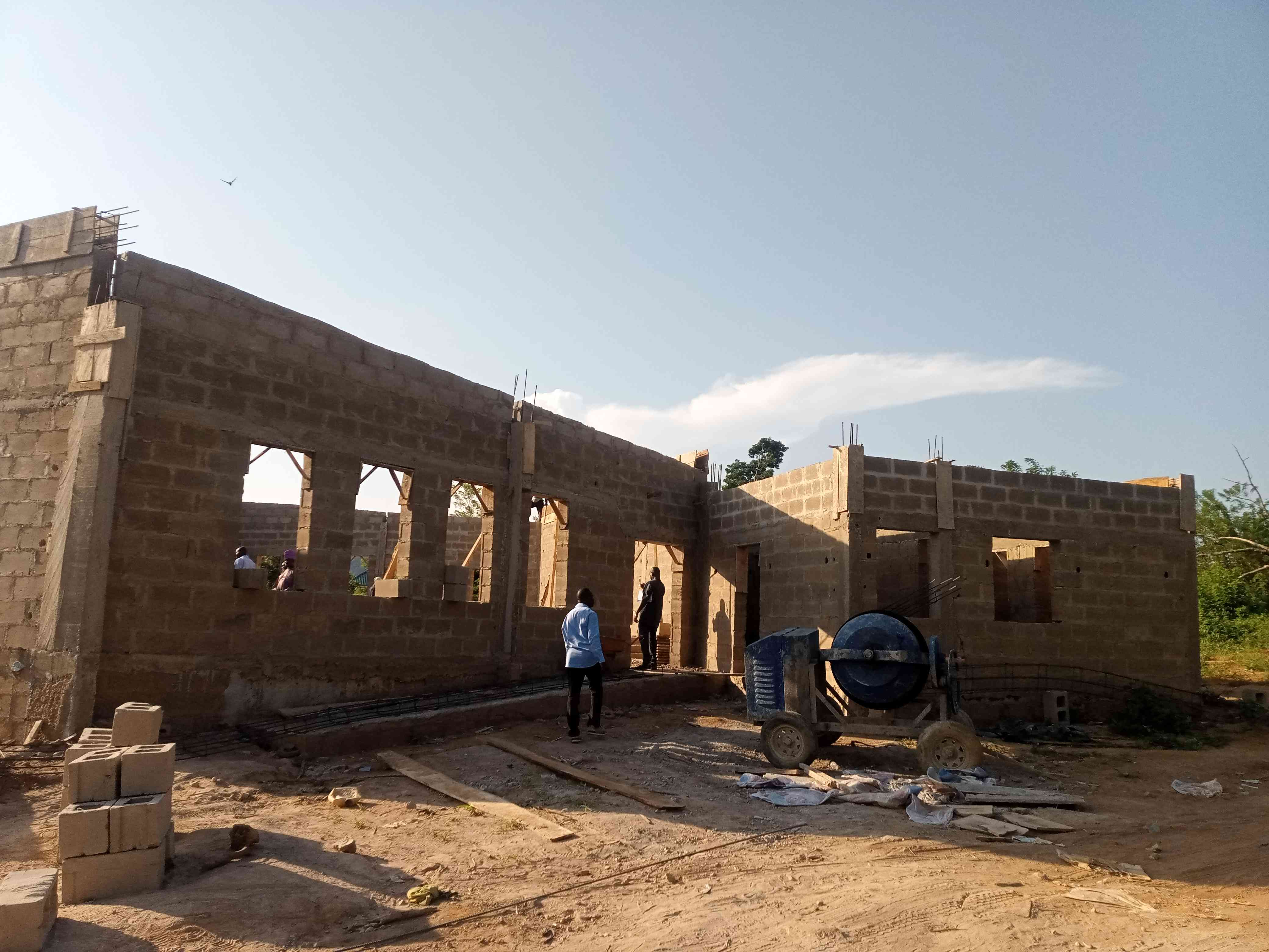 Construction Of Two Blocks Of Student Hostel With One Water Tanker