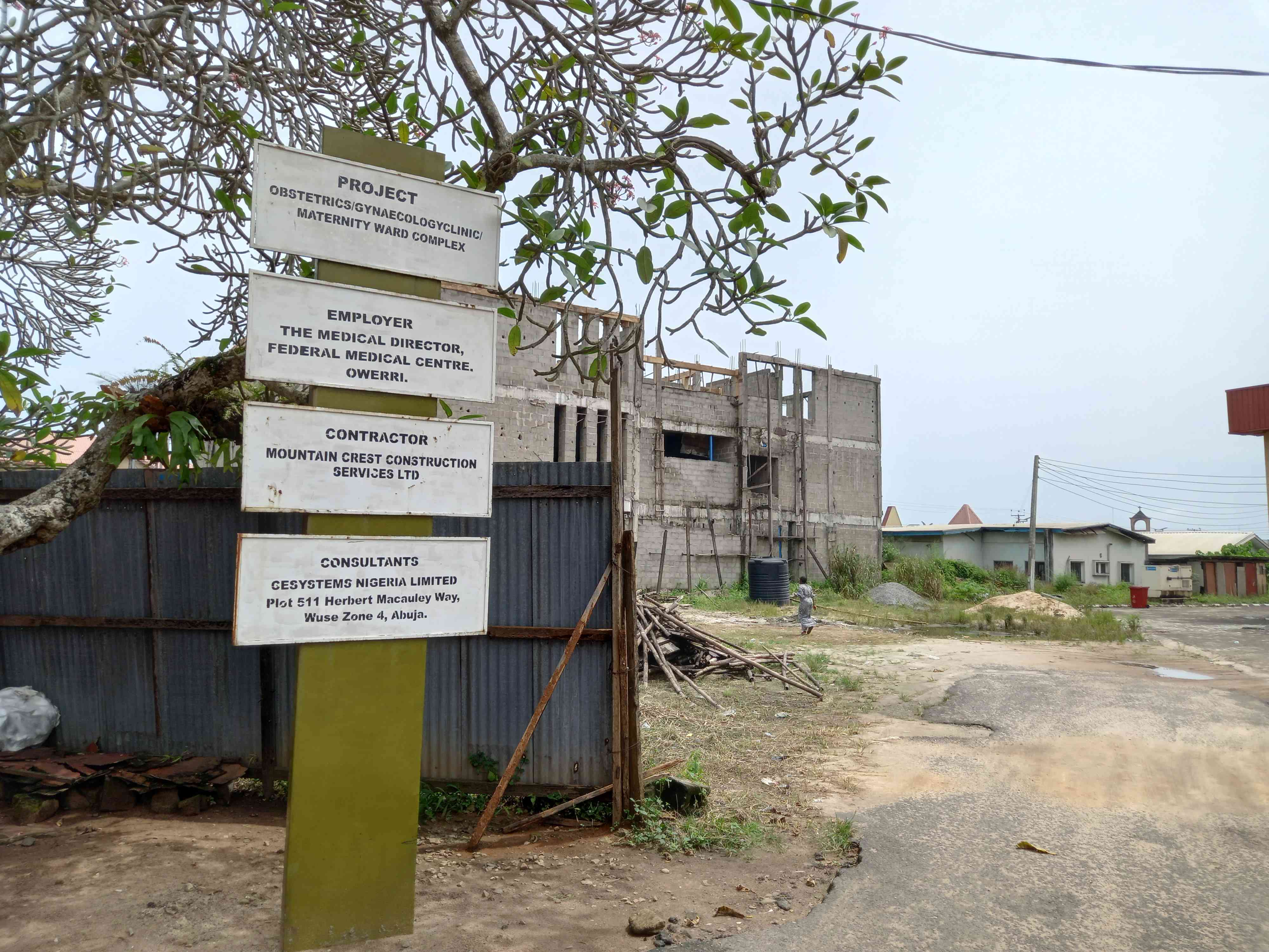 Construction Of Obs/Gym Clinic/Maternityward Complex With
Provision Of 2 Elevators