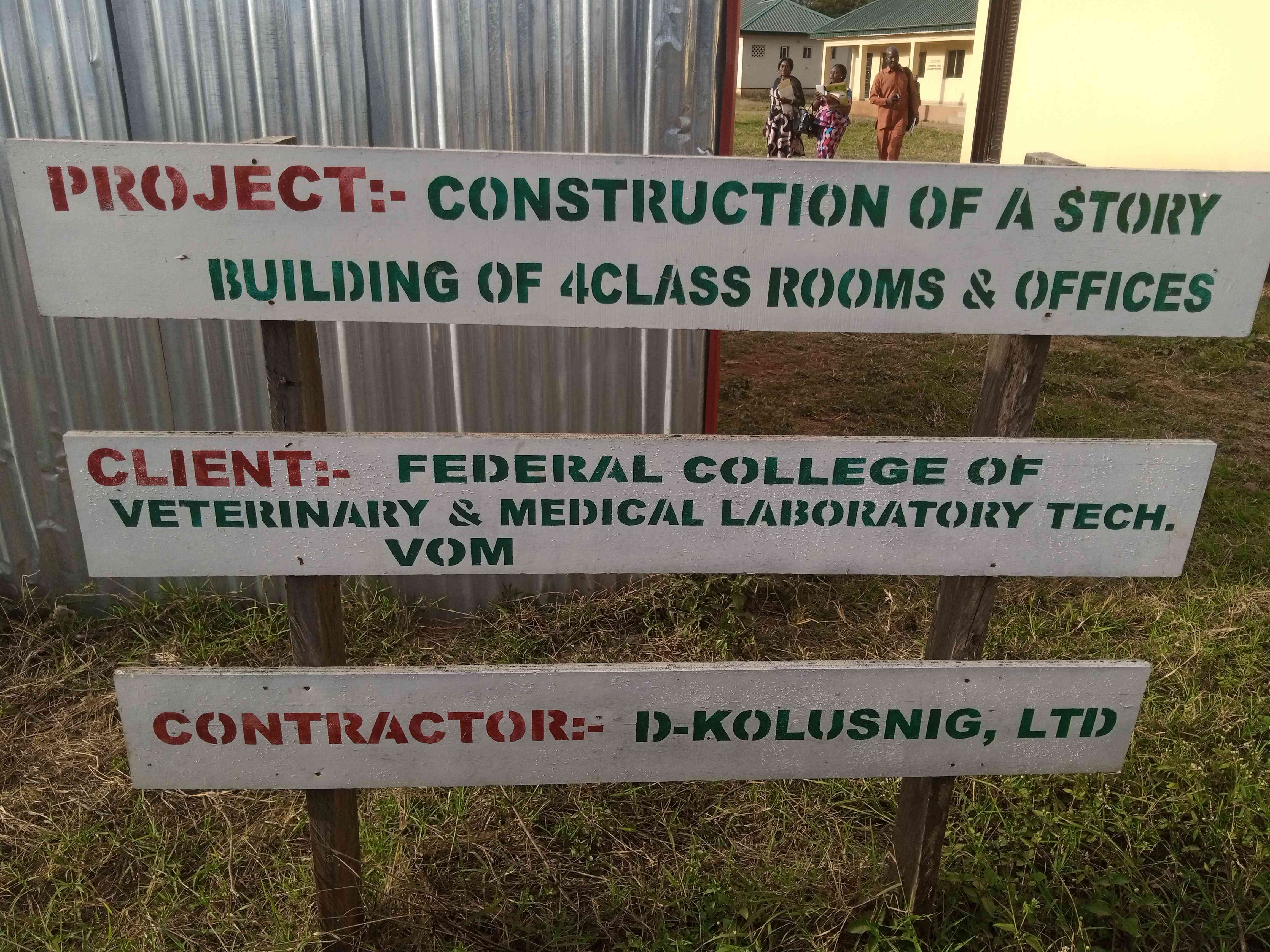 Construction Of Storey Building Of 4 Classrooms/Offices For Lecture/Lecturers.