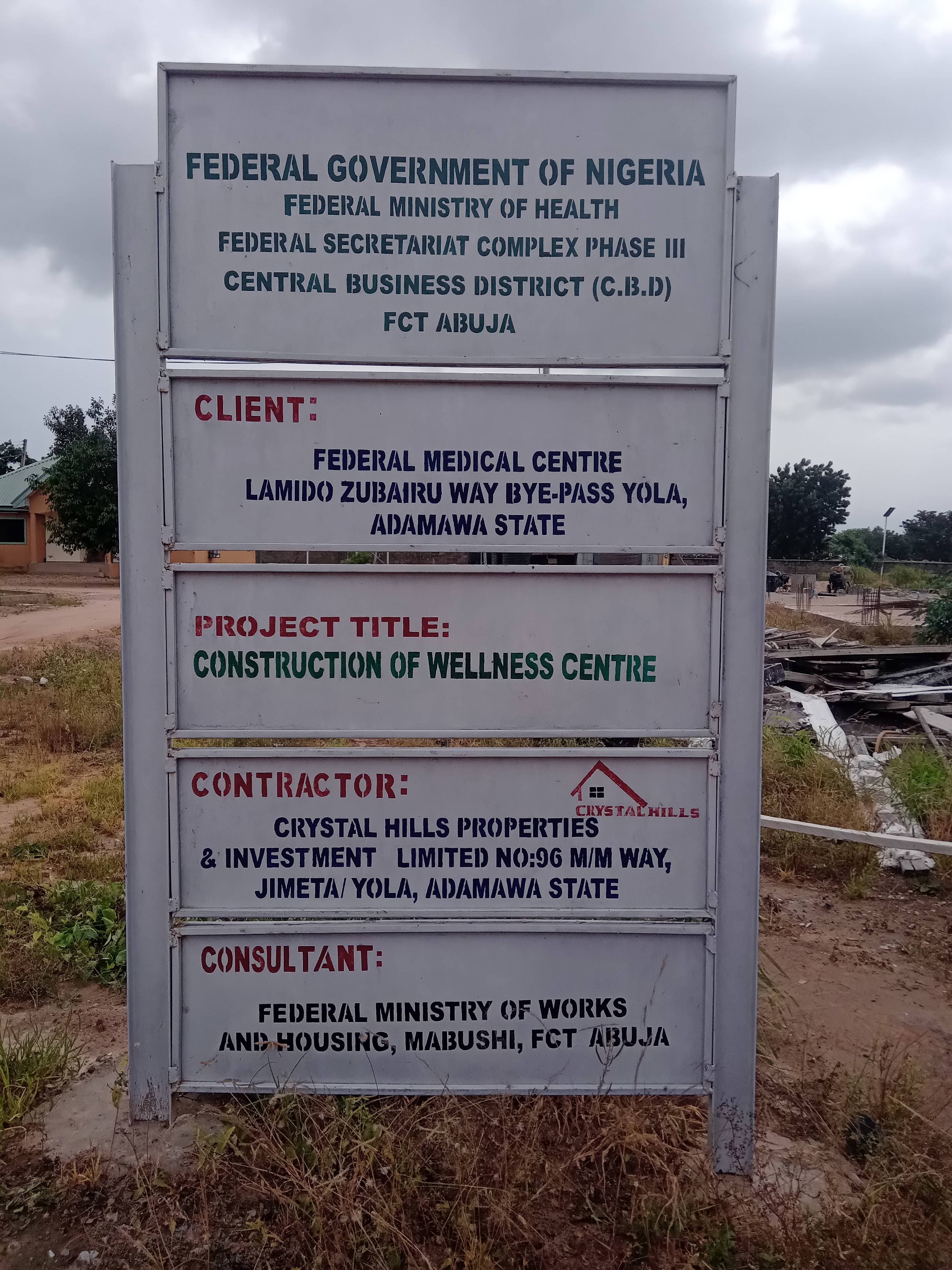 Construction Of Wellness Centre