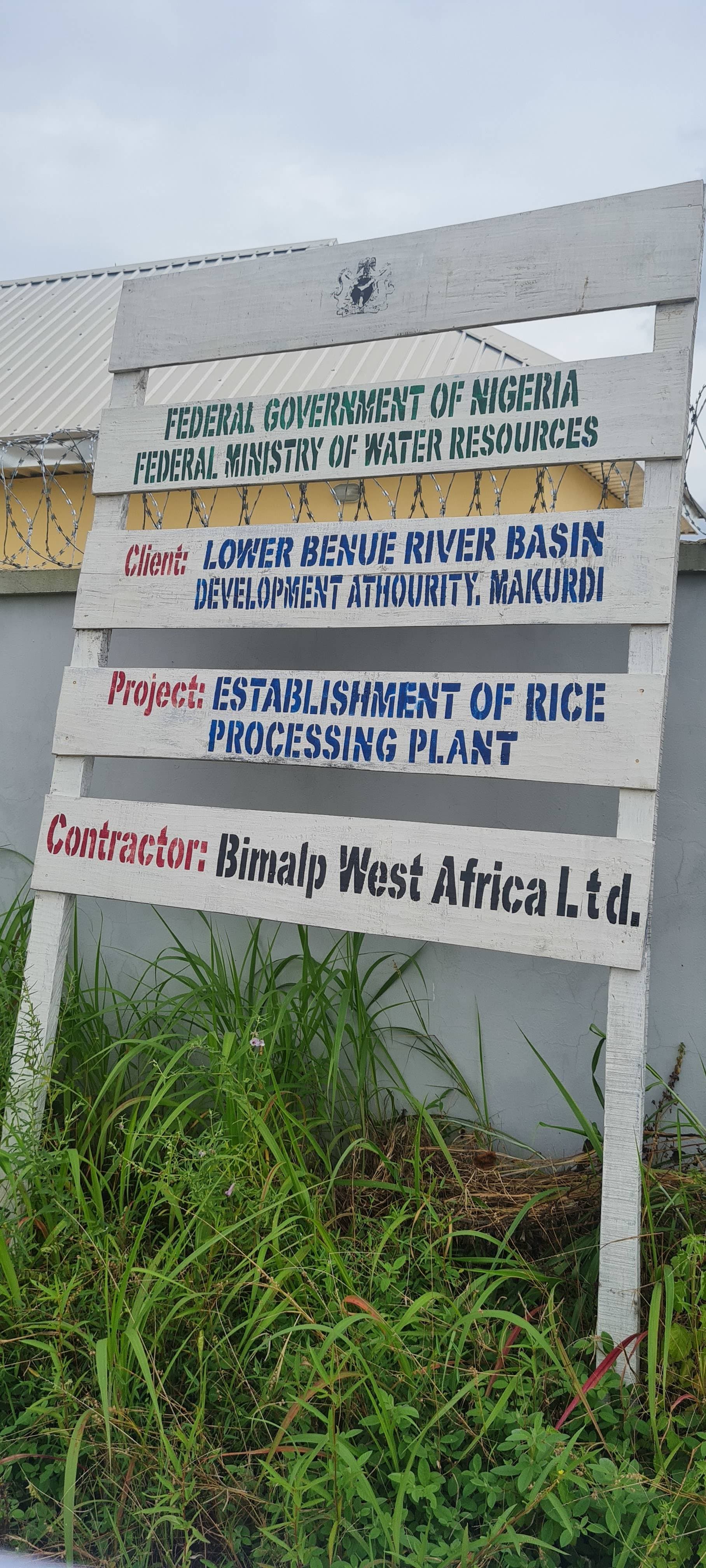 Establishment Of Rice Processing Plant At Makurdi Project