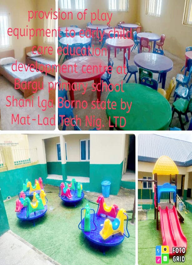 Provision Of Play Equipment To Early Child Care Education Development Centre At Bargu Primary School, Bargu, Shani Lga, Borno State